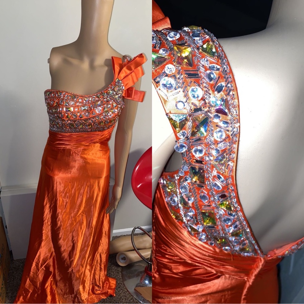 Orange Prom Dress